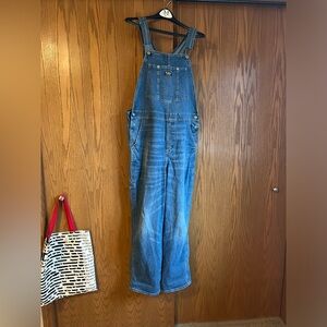 Relaxed Fit Denim Overalls — Adults
